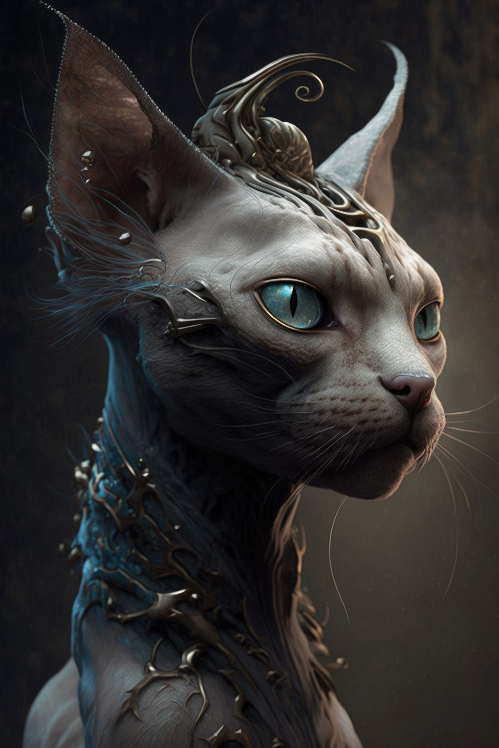 Weird imperial alien cat