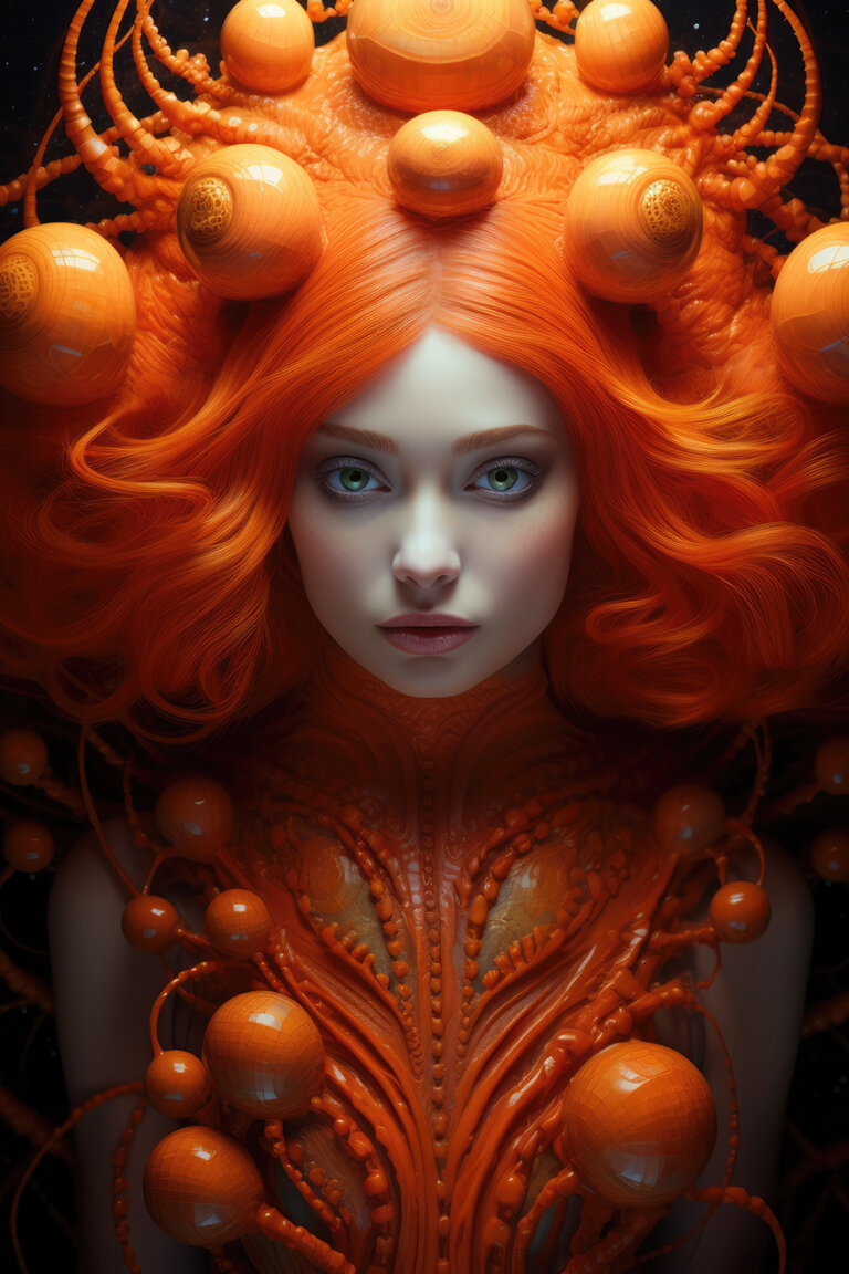 Strange orange haired girl