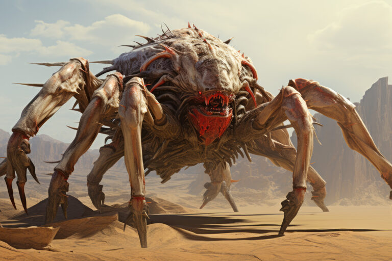 Giant monster crab on the Mars