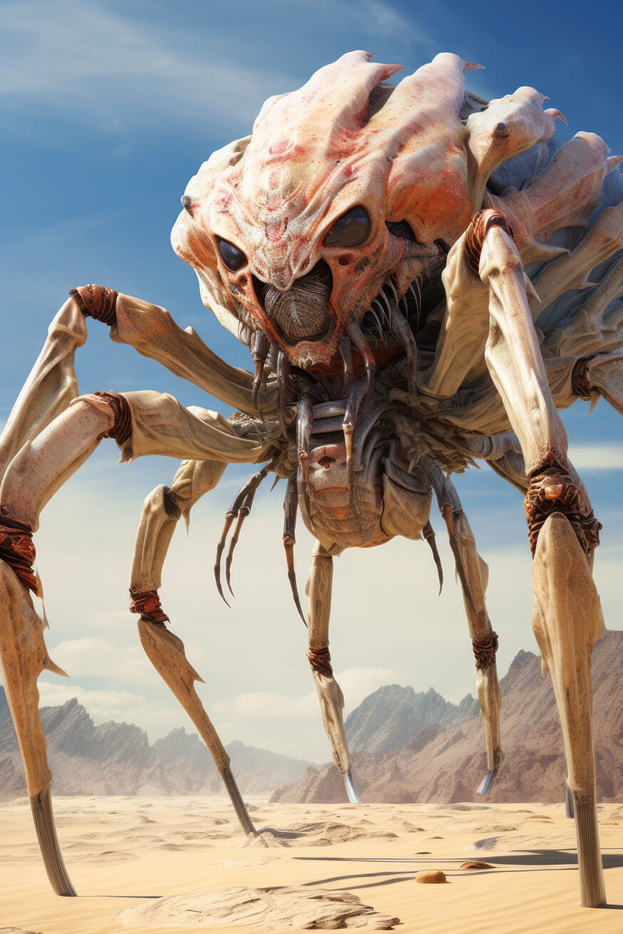 Monster spider on some planet