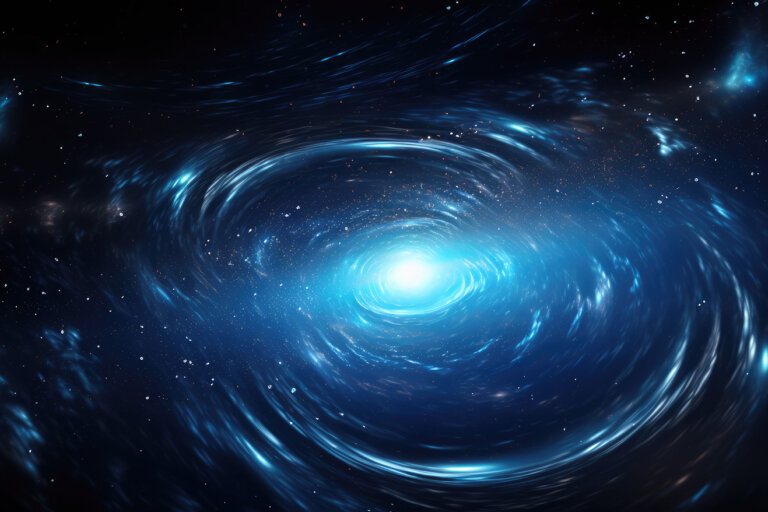 Blue gravitation waves in space